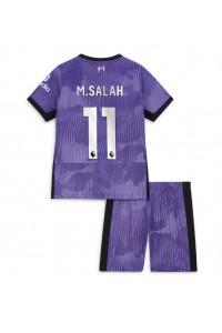 Liverpool Mohamed Salah #11 Jalkapallovaatteet Lasten Kolmas peliasu 2023-24 Lyhythihainen (+ Lyhyet housut)